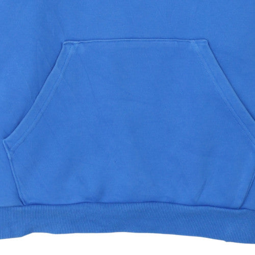 Puma Boys Blue Pullover Hoodie 15-16 Years Regular Fit Logo Print