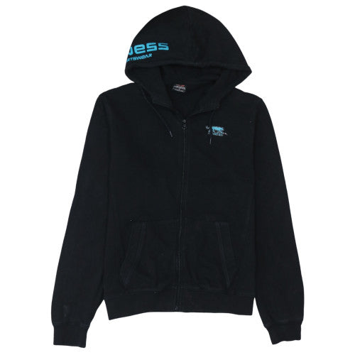 Airness Men's Black Full Zip Hoodie Size M with Logo Design