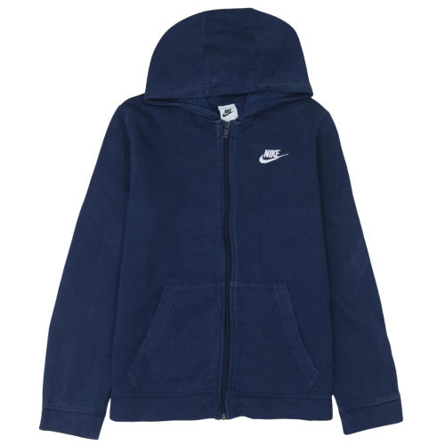 Nike Boys Blue Full Zip Hoodie XL Cotton Blend Fleece Jacket