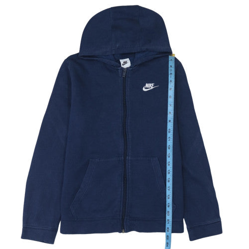Nike Boys Blue Full Zip Hoodie XL Cotton Blend Fleece Jacket