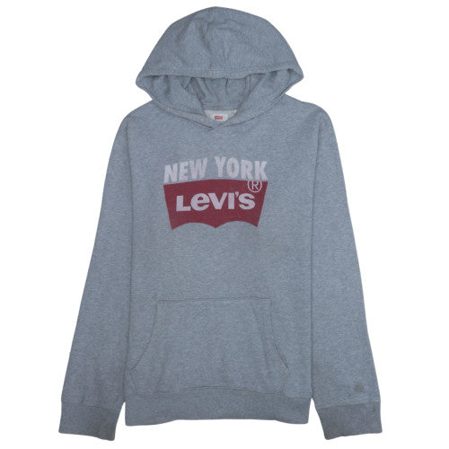 Levi's Men's Grey XL Pullover Hoodie with New York Logo