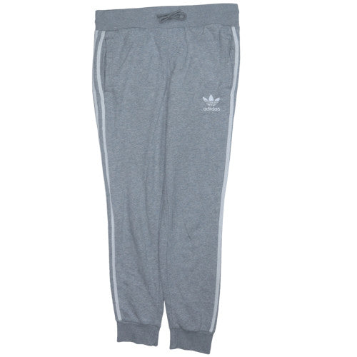 Adidas Womens Grey Jogger Sweatpants Size 12 with Pockets