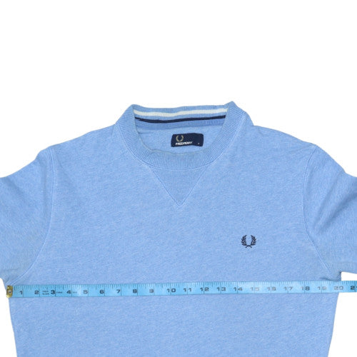 Fred Perry Mens Blue Crew Neck Pullover Sweatshirt Size S
