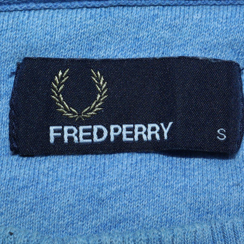 Fred Perry Mens Blue Crew Neck Pullover Sweatshirt Size S