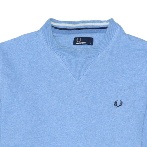 Fred Perry Mens Blue Crew Neck Pullover Sweatshirt Size S