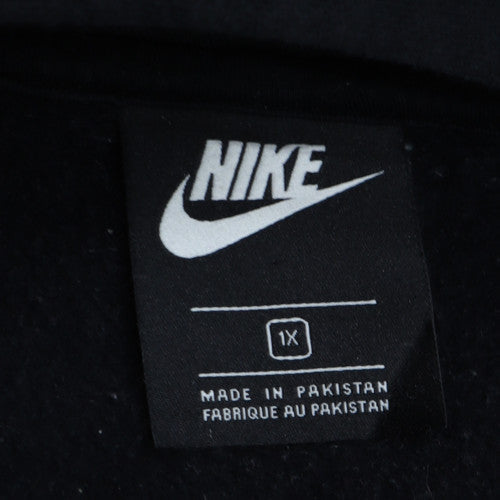 Nike Men’s Black Pullover Hoodie XL Fleece Logo Sports Sweatshirt