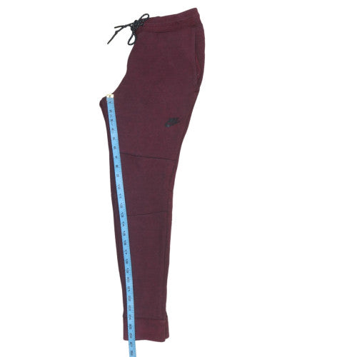 Nike Men's Burgundy Jogger Sweatpants S Cotton Blend Drawstring Trousers