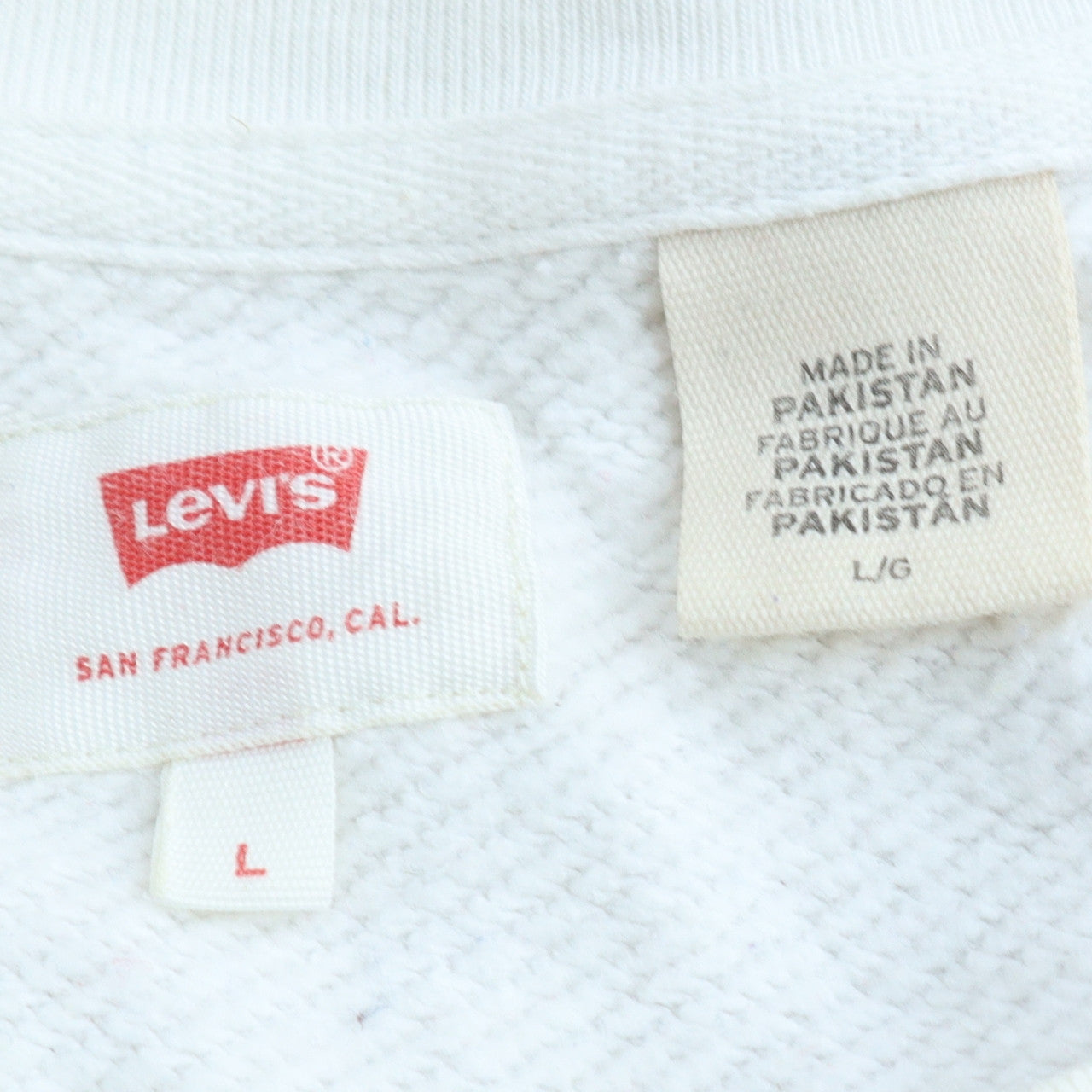 Levi's Mens Light Blue Crew Neck Logo Sweatshirt Size L