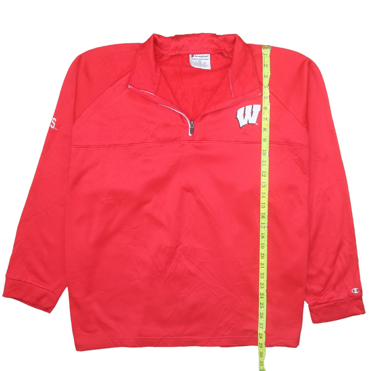 Champion Men's Red 2XL Quarter Zip Pullover Sweatshirt