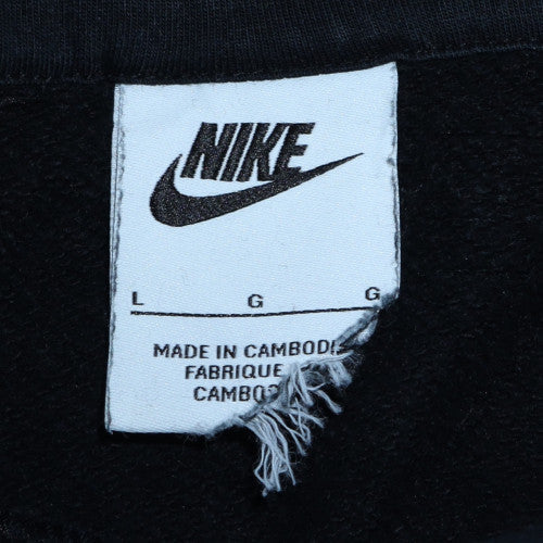 Nike Men's Black Pullover Hoodie Size L Regular Fit Fleece
