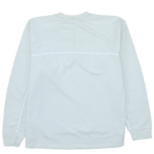 Nike Men's White Cotton Blend Crew Neck Sweatshirt Size L