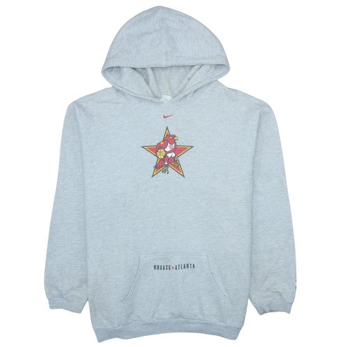 Nike Men’s Grey XXL Pullover Hoodie NBA Atlanta Graphic Sweatshirt
