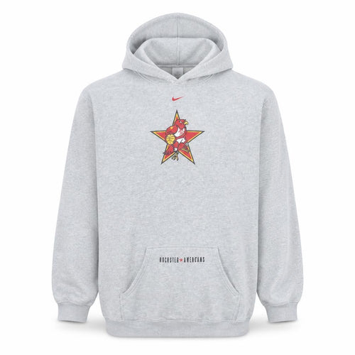 Nike Men’s Grey XXL Pullover Hoodie NBA Atlanta Graphic Sweatshirt