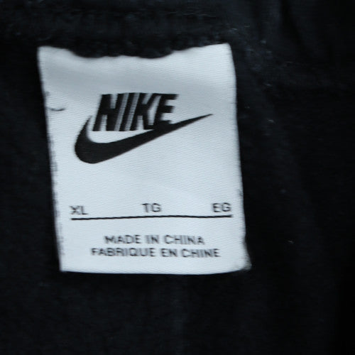 Nike Men's Black XL Jogger Sweatpants with Logo Print