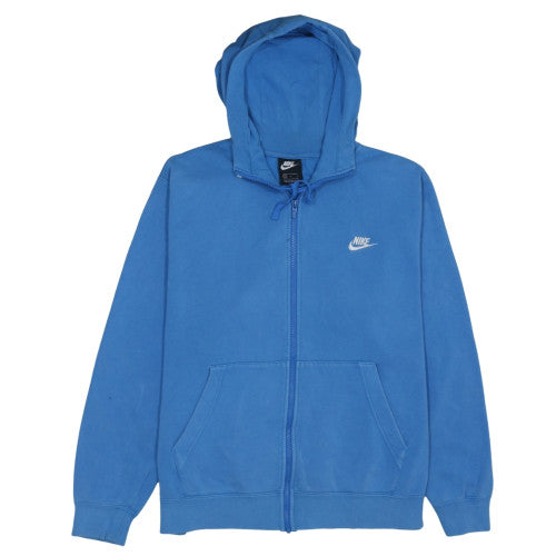 Nike Men's Blue Full Zip Fleece Hoodie Size L