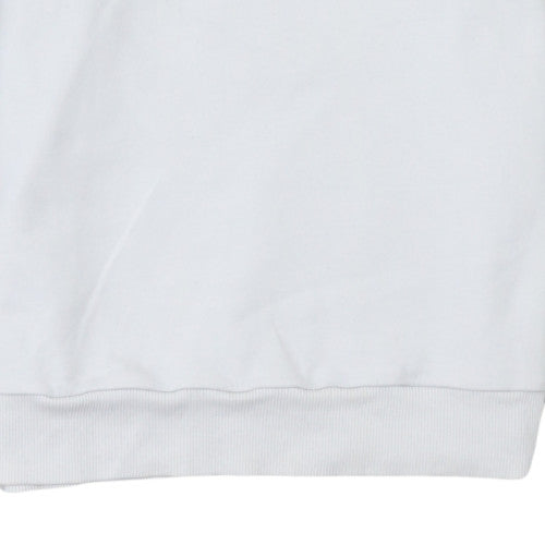 Levi's Women's White Cotton Logo Pullover Sweatshirt Size 16