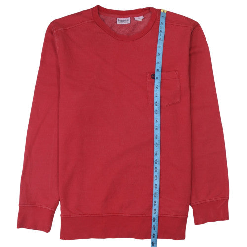 Timberland Men's Red Crew Neck Pullover Sweatshirt Size L