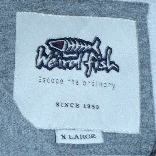 Weird Fish Men's Grey XL 1/4 Zip Pullover Sweatshirt