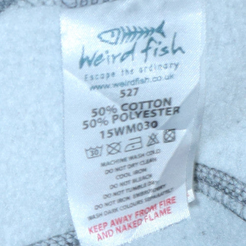Weird Fish Men's Grey XL 1/4 Zip Pullover Sweatshirt