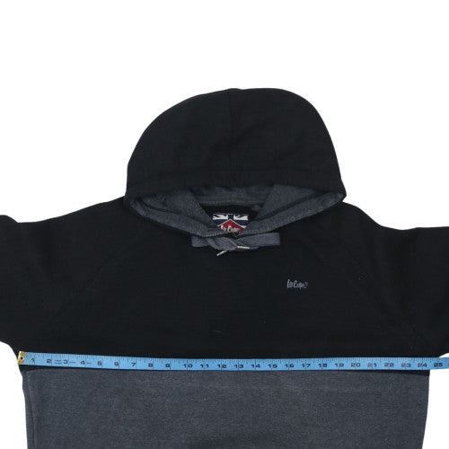Lee Cooper Men's Black 2XL Pullover Fleece Hoodie