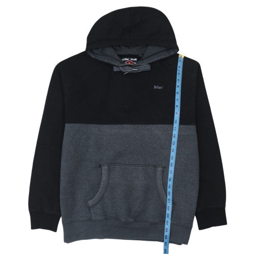 Lee Cooper Men's Black 2XL Pullover Fleece Hoodie