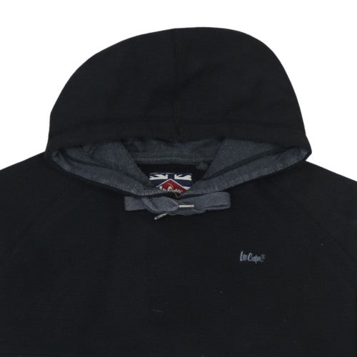 Lee Cooper Men's Black 2XL Pullover Fleece Hoodie