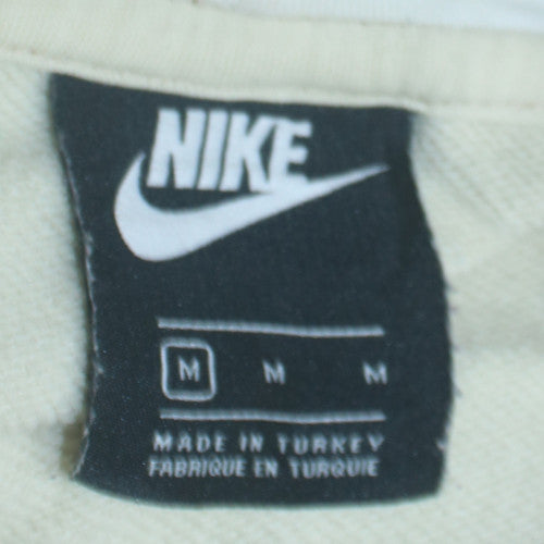 Nike Men's Beige Pullover Hoodie M Regular Fit Sportswear