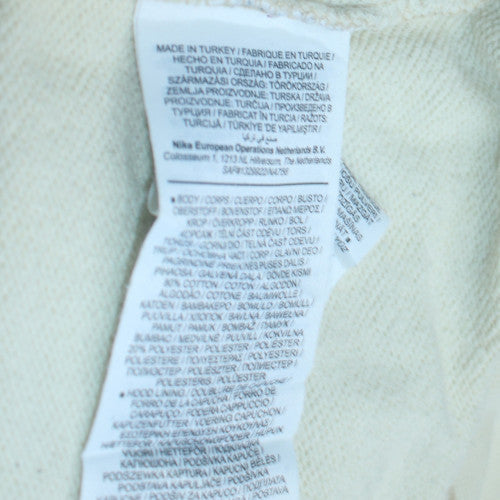 Nike Men's Beige Pullover Hoodie M Regular Fit Sportswear