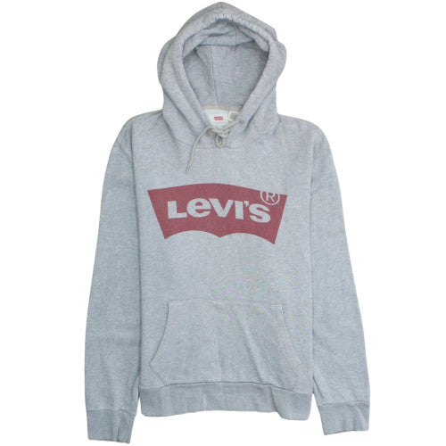 Levi's Men's Grey Logo Pullover Hoodie Size L Regular Fit
