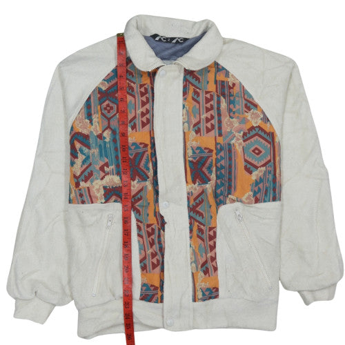 AC Men's Multicoloured Geometric Bomber Jacket Size M