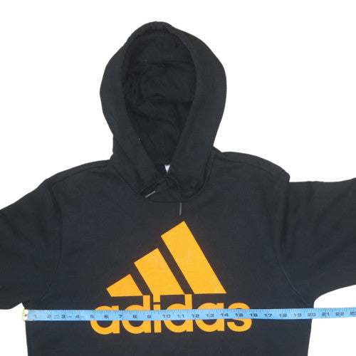 Adidas Mens Black Hoodie Large Pullover Graphic Print Primegreen