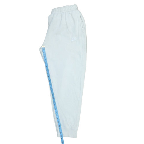 Nike Men's White Fleece Sweatpants XL Regular Fit Tapered