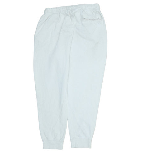 Nike Men's White Fleece Sweatpants XL Regular Fit Tapered