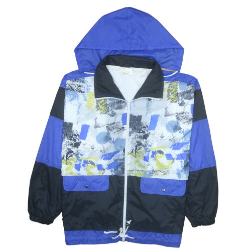 Marcel Clair Men's Blue 90s Retro Windbreaker Jacket L
