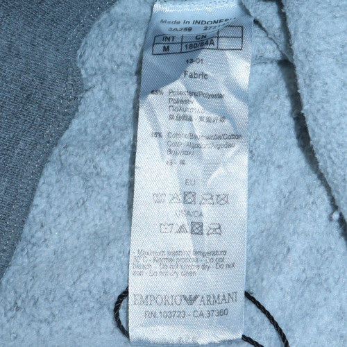 Emporio Armani EA7 Men Grey Jogger Sweatpants M Regular Fit Cotton Blend