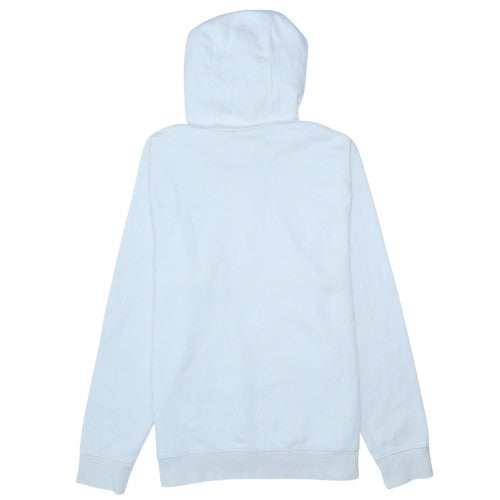 Nike Men's White Pullover Hoodie Small Fleece Logo Sweatshirt