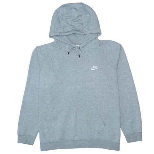 Nike Mens Grey XL Pullover Hoodie Fleece Logo Sweatshirt