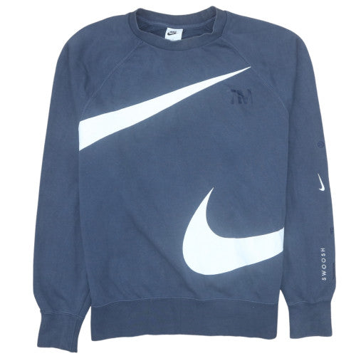 Nike Men's Blue Graphic Pullover Sweatshirt Size M
