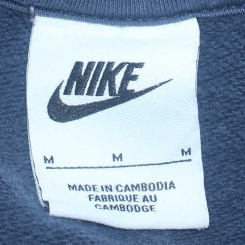 Nike Men's Blue Graphic Pullover Sweatshirt Size M