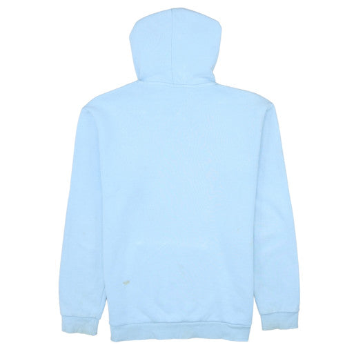 Adidas Men Blue Pullover Hoodie Fleece Logo S Regular Fit
