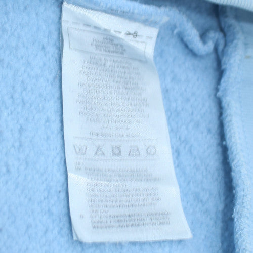 Adidas Men Blue Pullover Hoodie Fleece Logo S Regular Fit