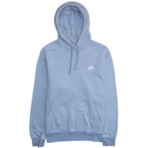 Nike Men's Blue Pullover Hoodie L Fleece Regular Fit Sweatshirt