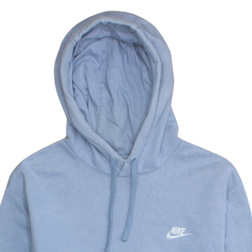 Nike Men's Blue Pullover Hoodie L Fleece Regular Fit Sweatshirt