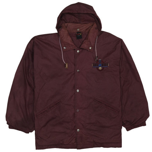 Jinglers Men’s Brown Hooded Rain Coat Jacket 42/44 Regular Fit