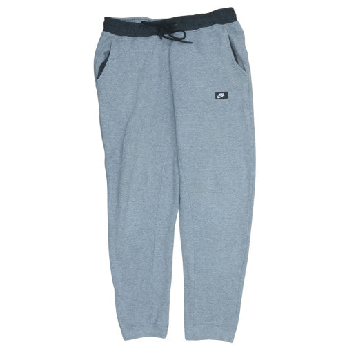 Nike Men's Grey Jogger Sweatpants M Regular Fit Fleece Trousers