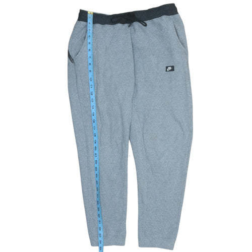 Nike Men's Grey Jogger Sweatpants M Regular Fit Fleece Trousers