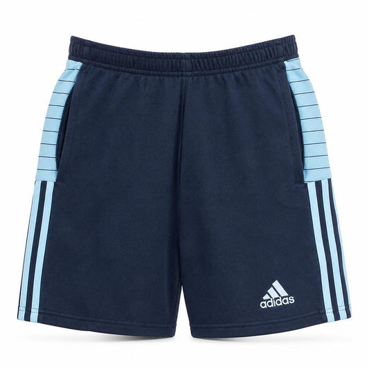 Adidas Men's Black & Blue Athletic Shorts XS Elastic Waist Lightweight