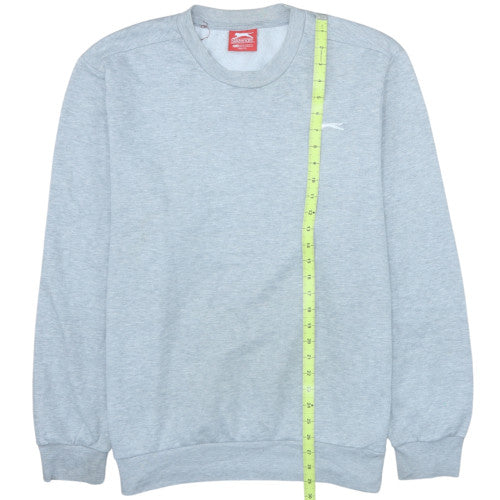Slazenger Mens Grey XL Crew Neck Pullover Sweatshirt