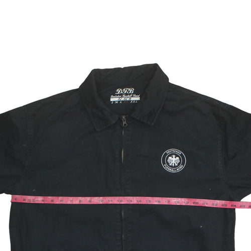 DFB Mens Black Cotton Football Jacket XL Casual Sportswear