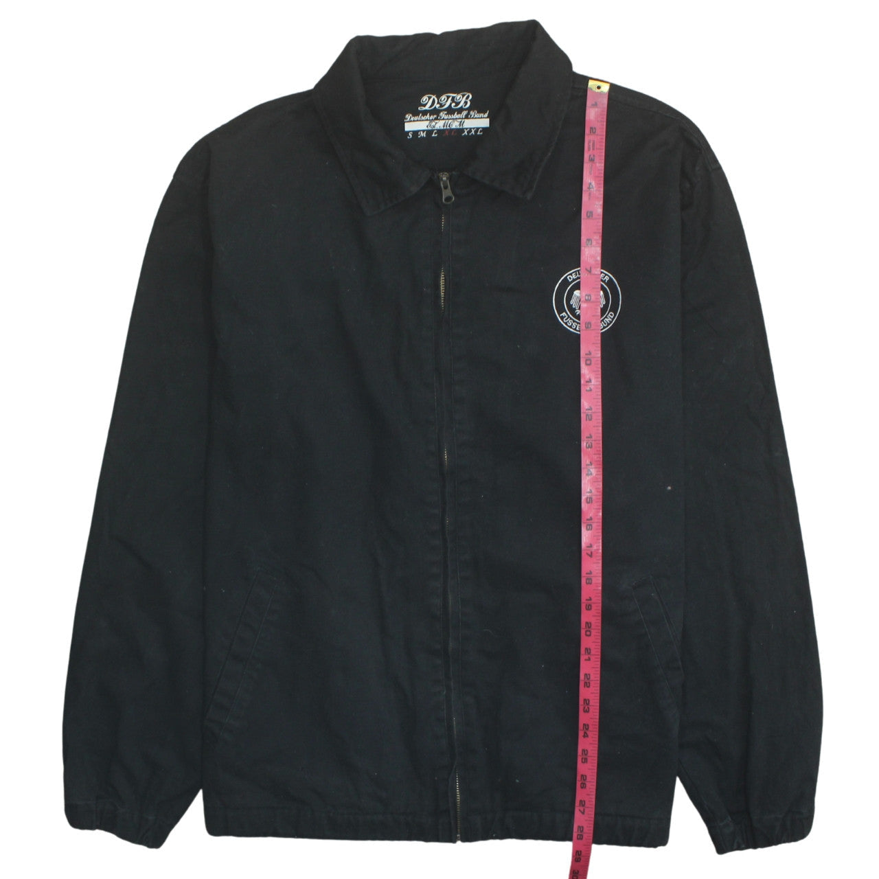 DFB Mens Black Cotton Football Jacket XL Casual Sportswear